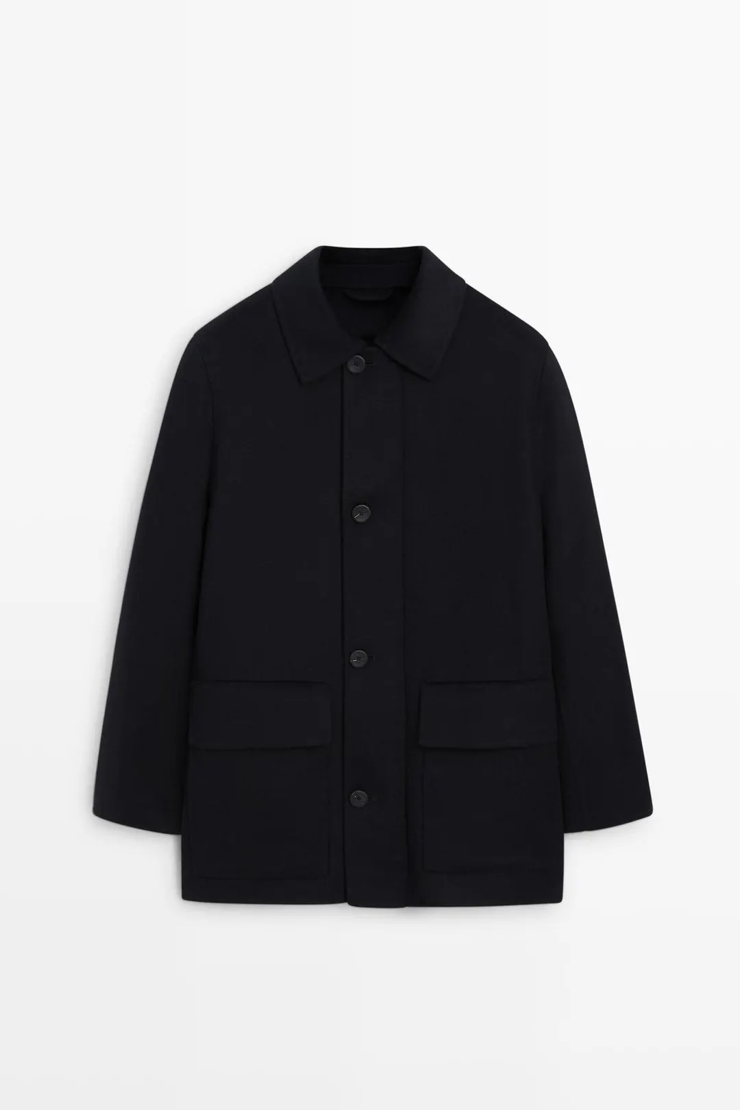 Пальто короткое со съемным жилетом, Massimo Dutti