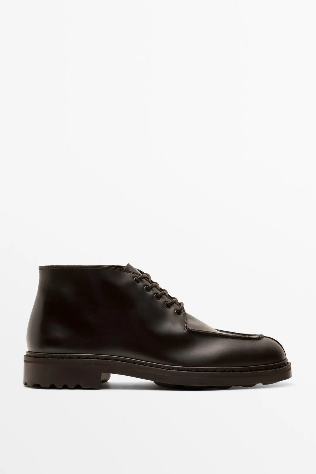 Ботинки-блюхеры из кожи, Massimo Dutti