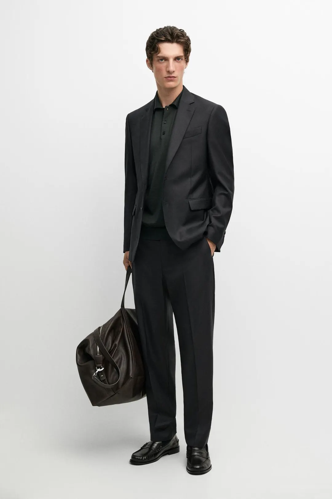 Костюмный пиджак из 100% шерсти, Massimo Dutti