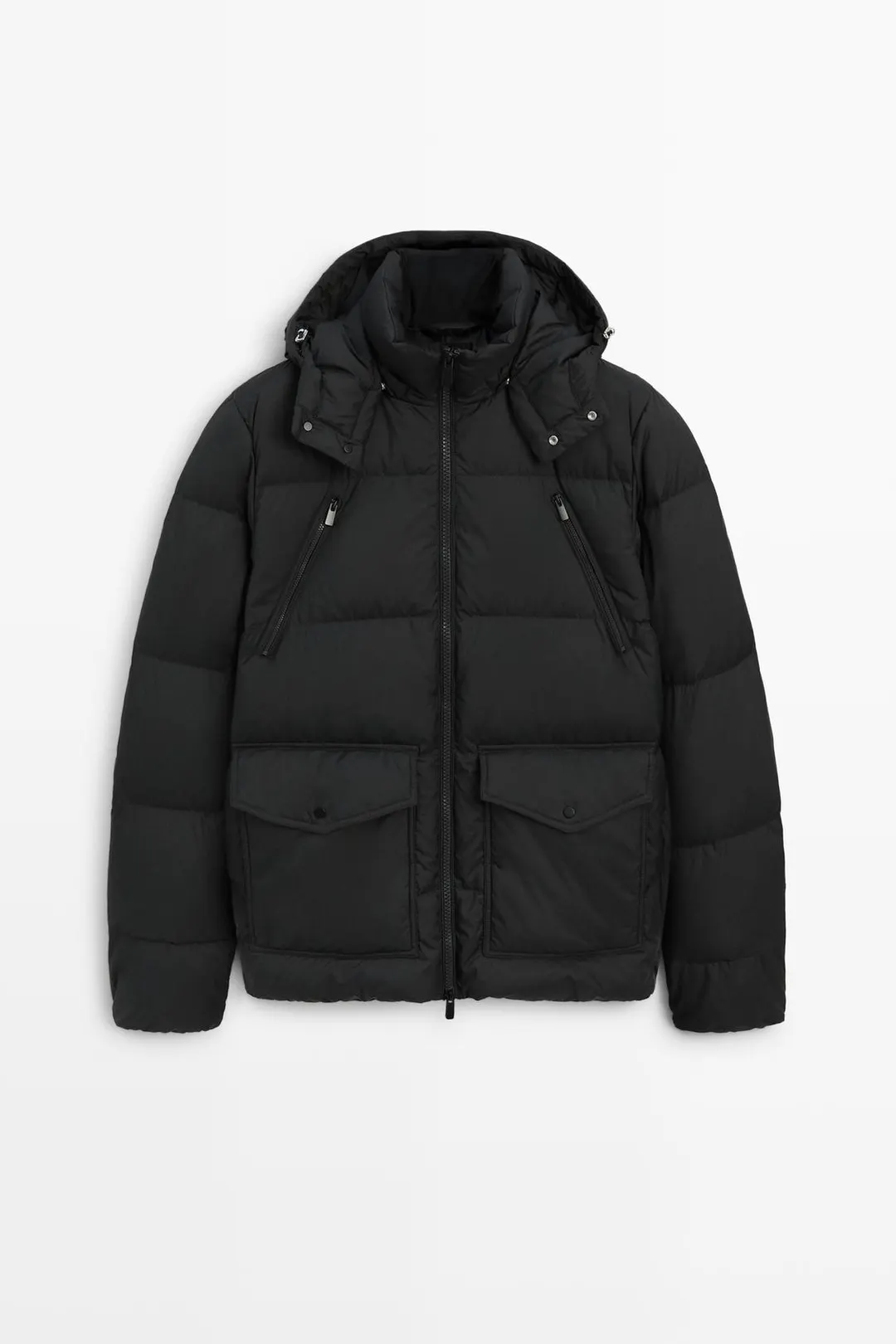 Пуховик с карманами, Massimo Dutti