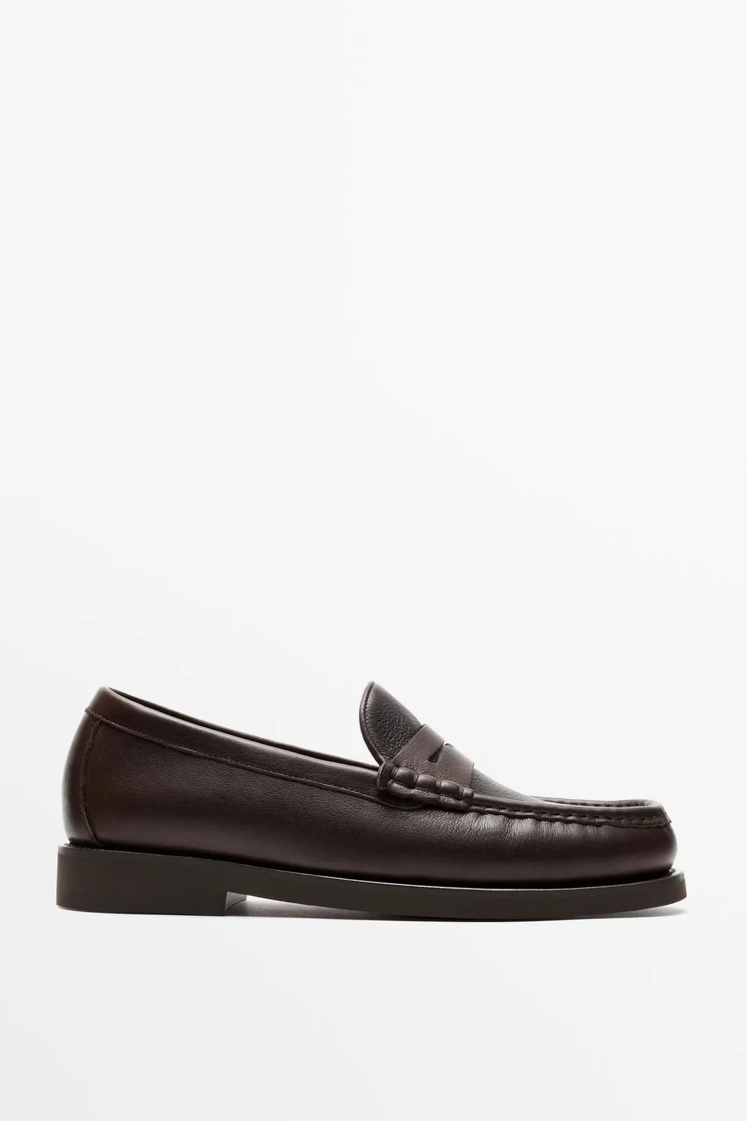 Кожаные пенни-лоферы, Massimo Dutti