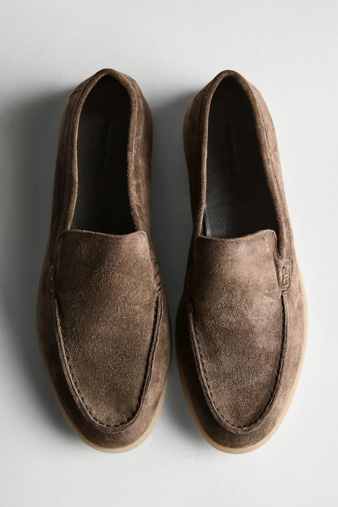 Лоферы из кожаного спилка, Massimo Dutti
