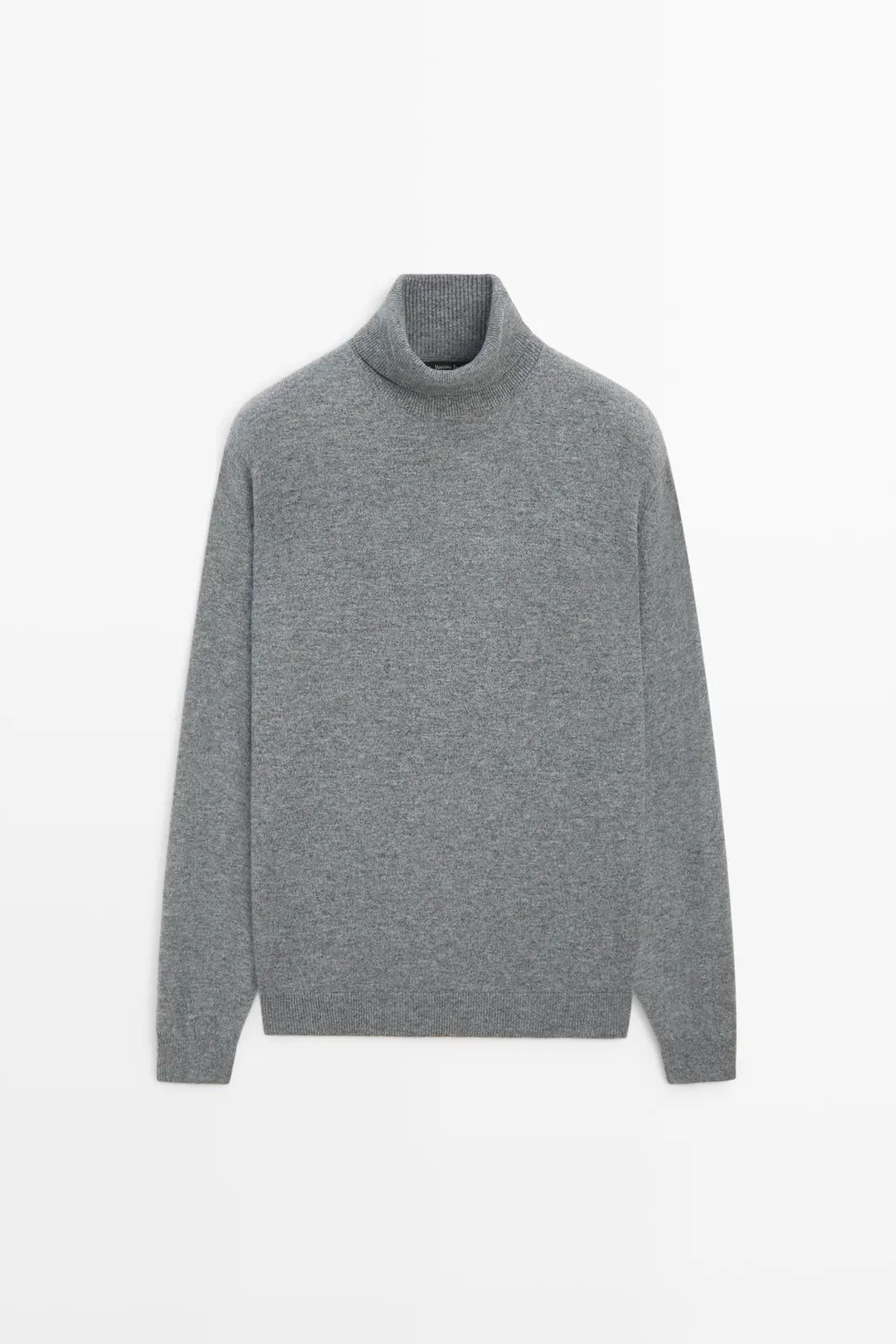Свитер с высоким воротником из 100% шерсти, Massimo Dutti