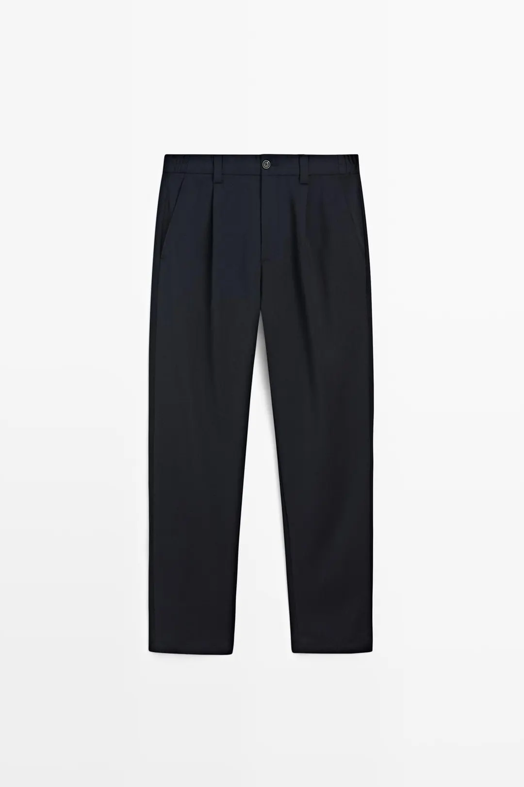 Брюки прямого кроя из 100% шерсти, Massimo Dutti