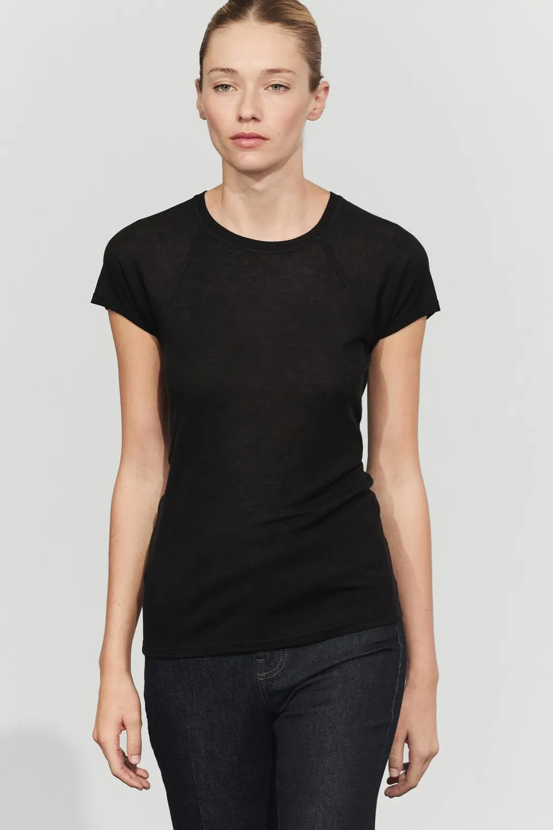 Футболка с короткими рукавами реглан, Massimo Dutti