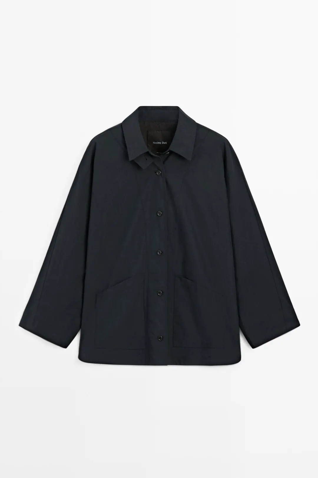 Куртка с ремешком на воротнике, Massimo Dutti