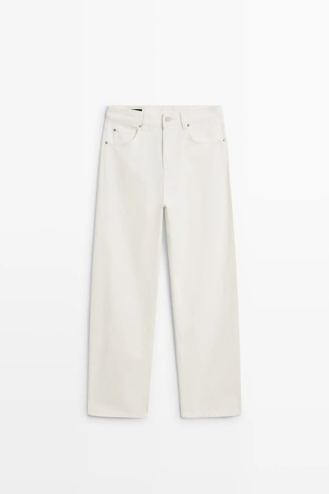 Джинсы-бочонки с высокой посадкой, Massimo Dutti