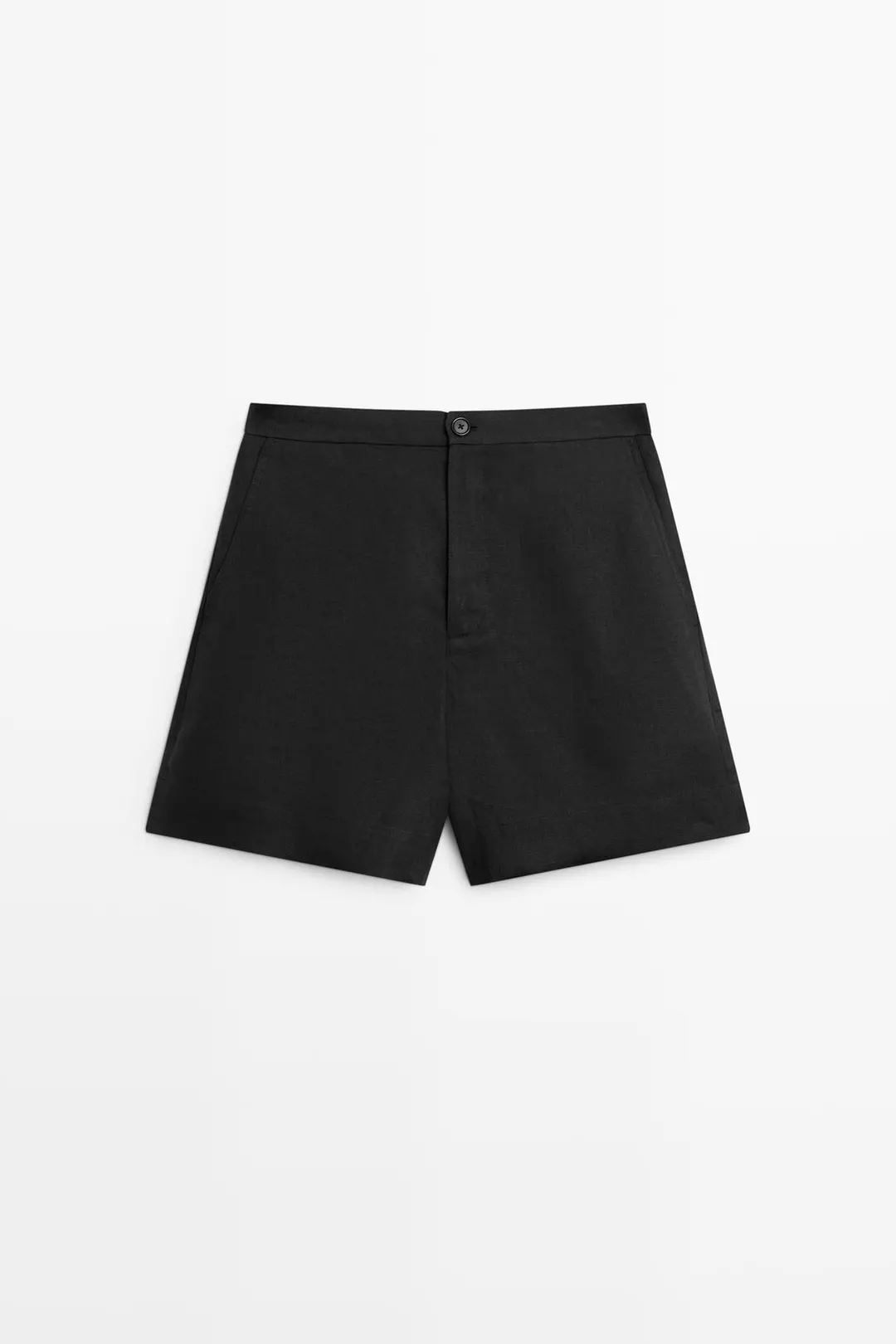 Короткие шорты-бермуды из 100% льна, Massimo Dutti