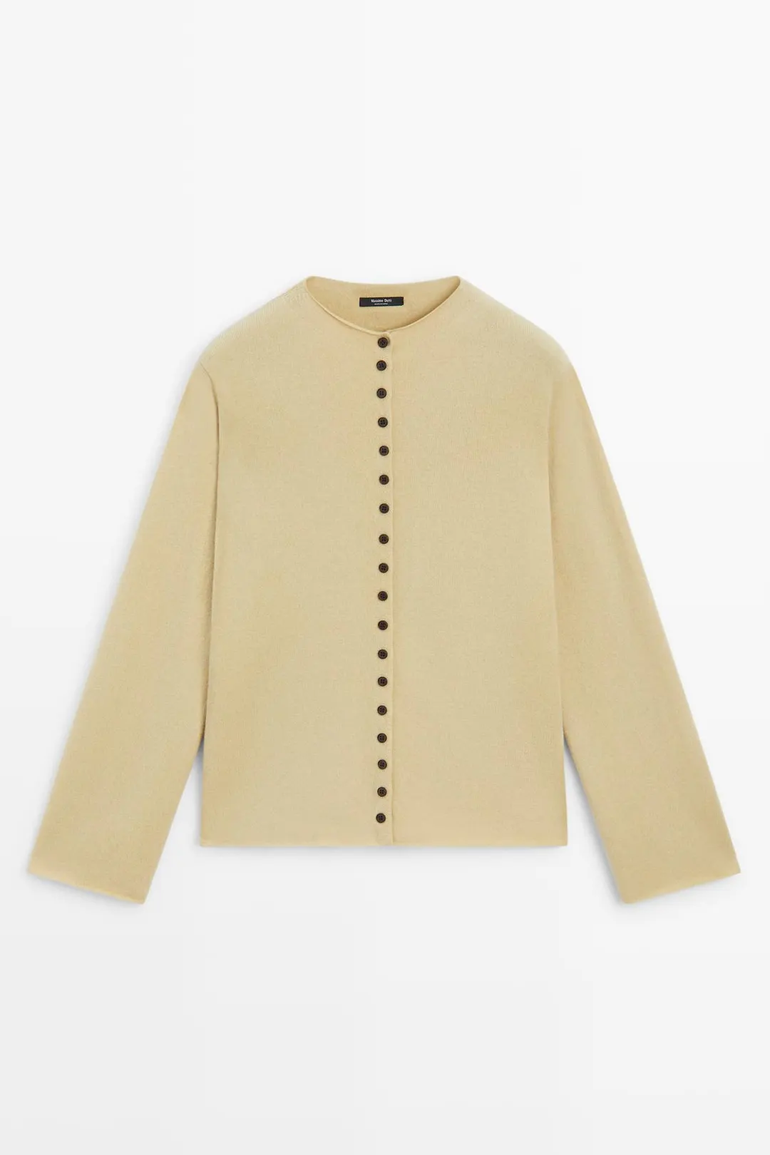 Кардиган вязаный на пуговицах из смесовой шерсти, Massimo Dutti