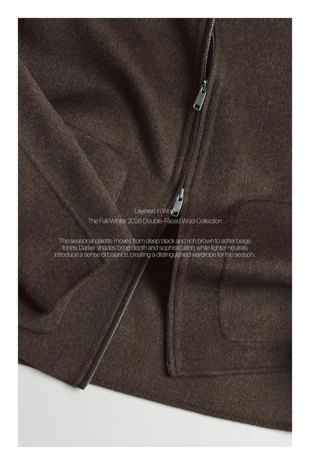 Куртка из двухслойной смесовой шерсти с высоким воротником, Massimo Dutti