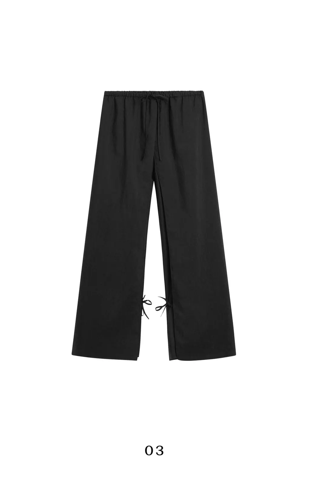 Двухслойные брюки с завязками, Massimo Dutti