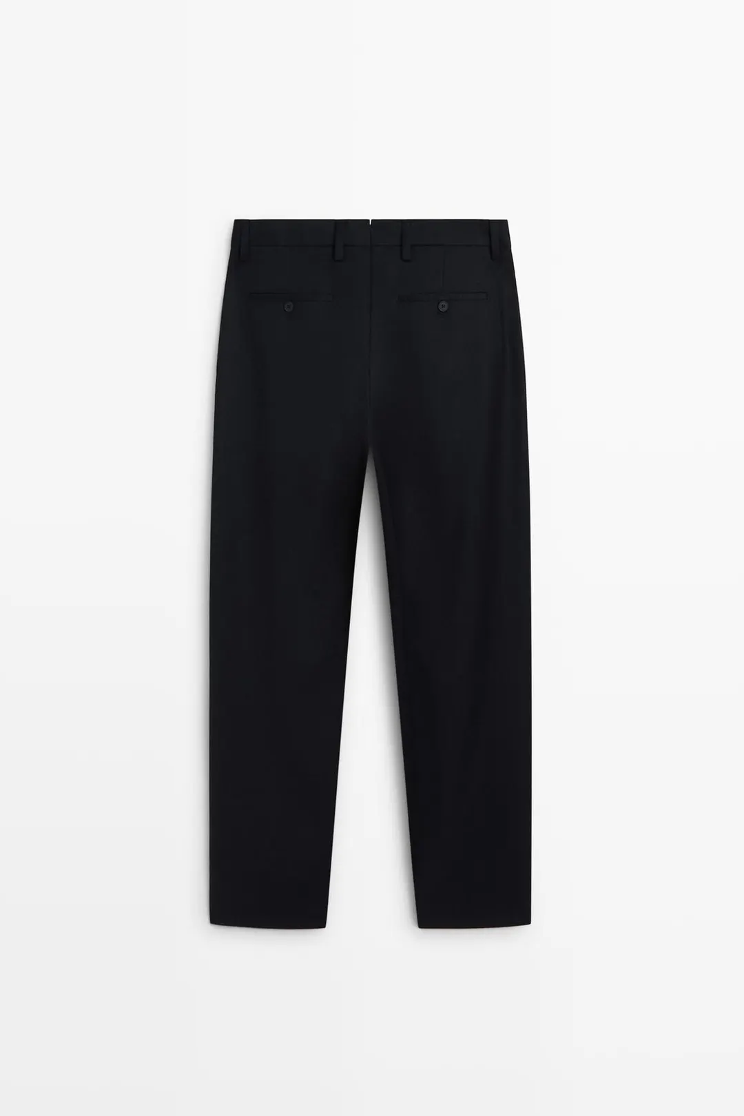 Костюмные брюки из фланели с защипами, Massimo Dutti