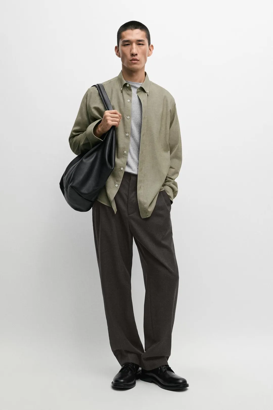 Рубашка стандартного кроя из 100% хлопка, Massimo Dutti