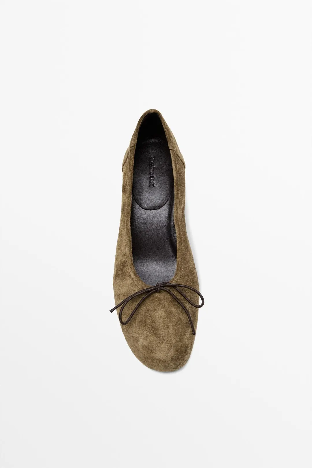 Балетки на высоком каблуке, Massimo Dutti