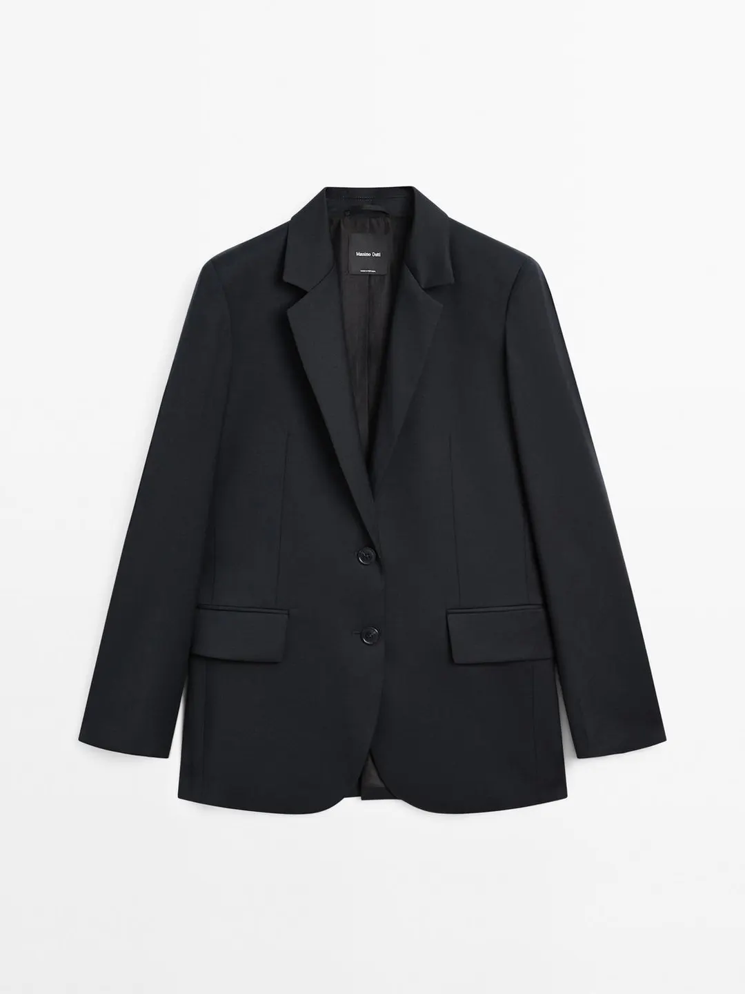 Пиджак на двух пуговицах из 100% особо тонкой шерсти, Massimo Dutti