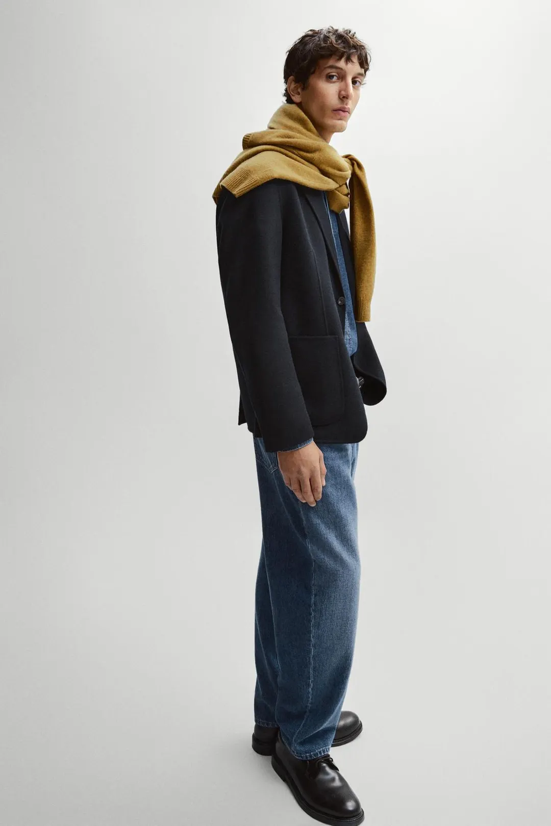 Пиджак из двухслойной смесовой шерсти, Massimo Dutti