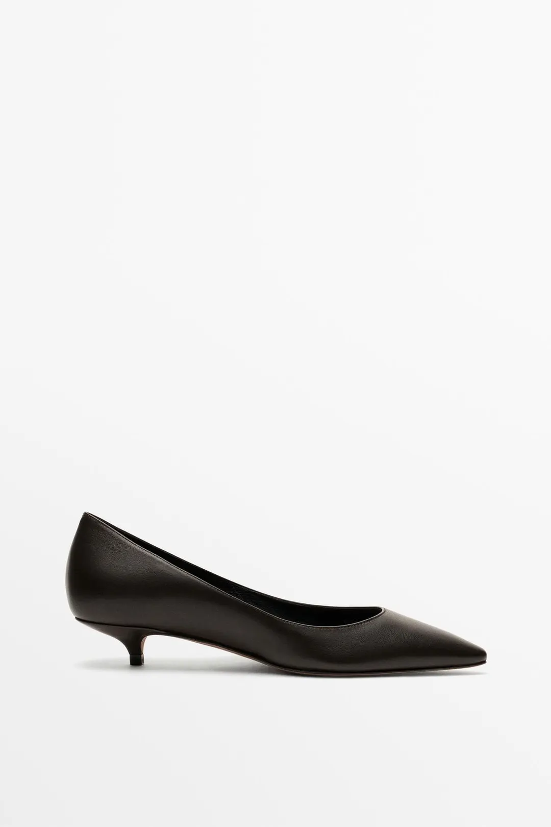 Кожаные туфли на каблуке, Massimo Dutti
