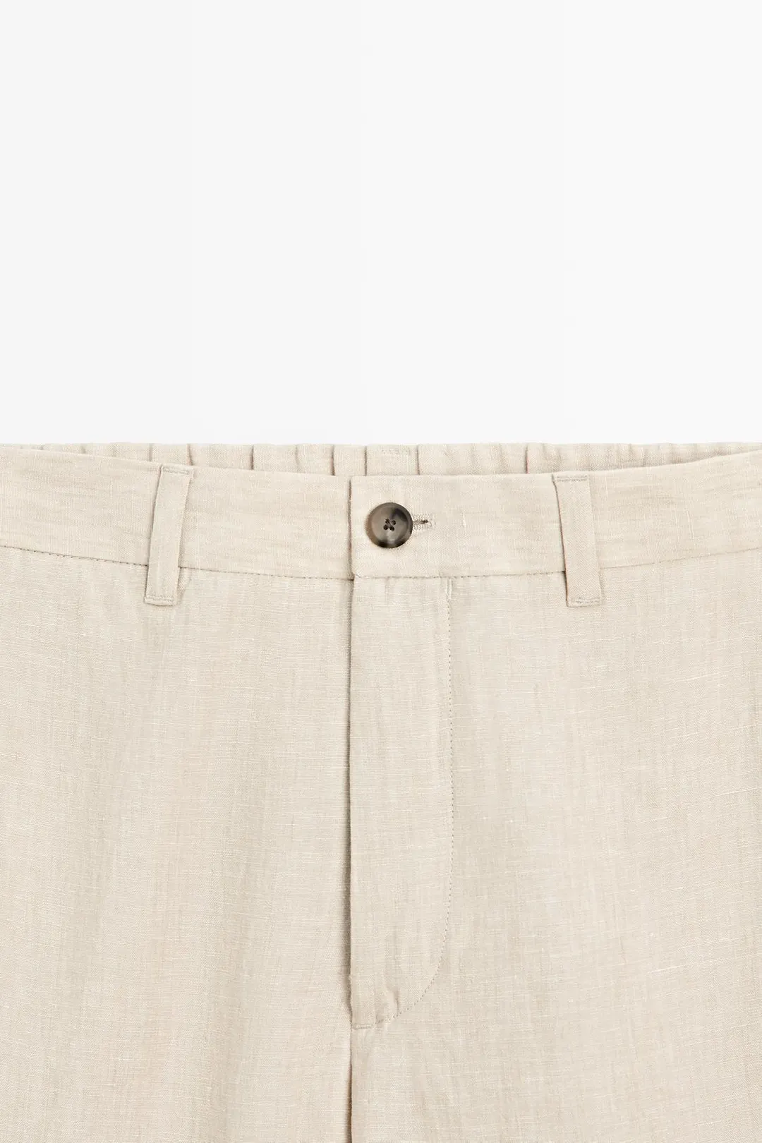 Брюки на резинке из 100% льна, Massimo Dutti