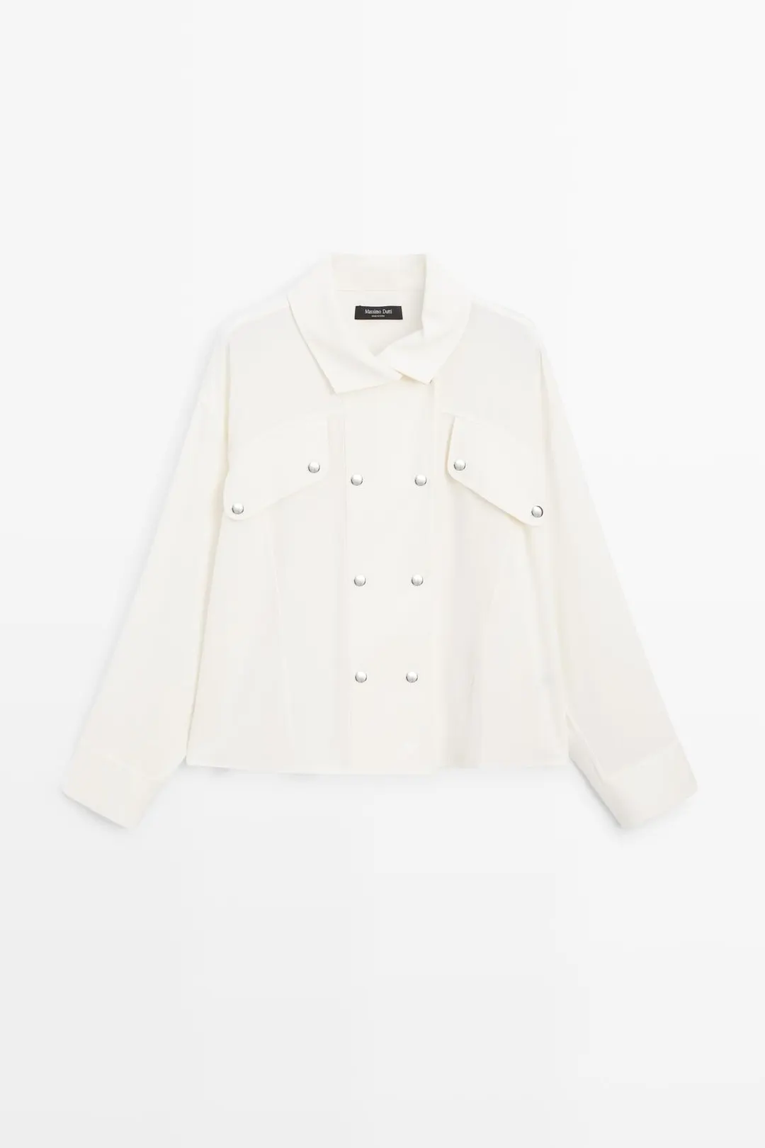 Рубашка струящегося кроя с пуговицами спереди, Massimo Dutti
