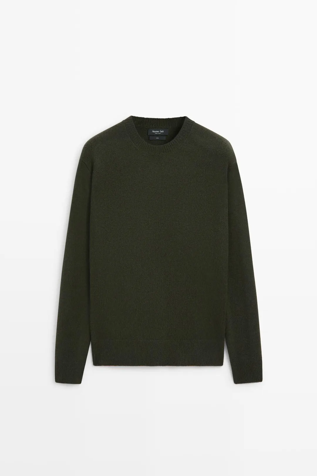 Свитер из 100% шерсти с круглым вырезом, Massimo Dutti