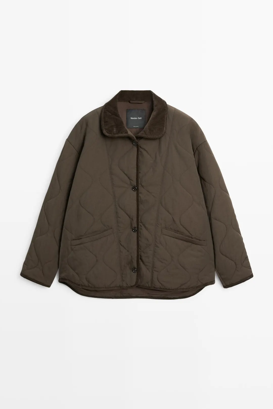 Куртка с волнистой прострочкой, Massimo Dutti