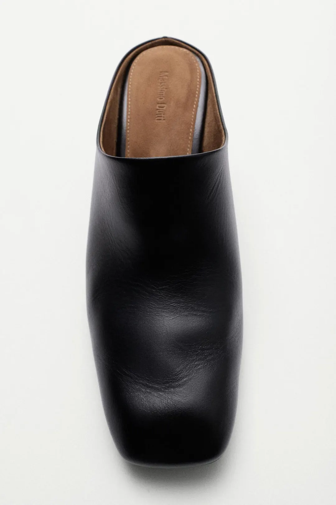 Мюли кожаные на танкетке, Massimo Dutti
