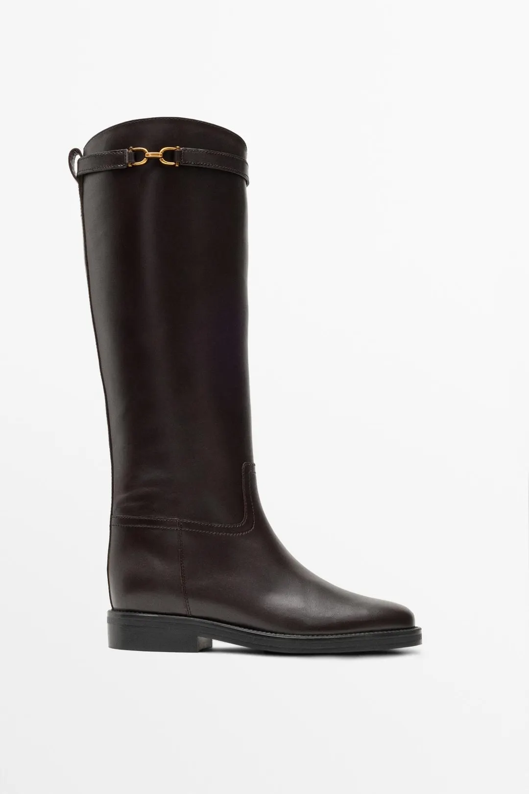 Сапоги для верховой езды кожаные, Massimo Dutti