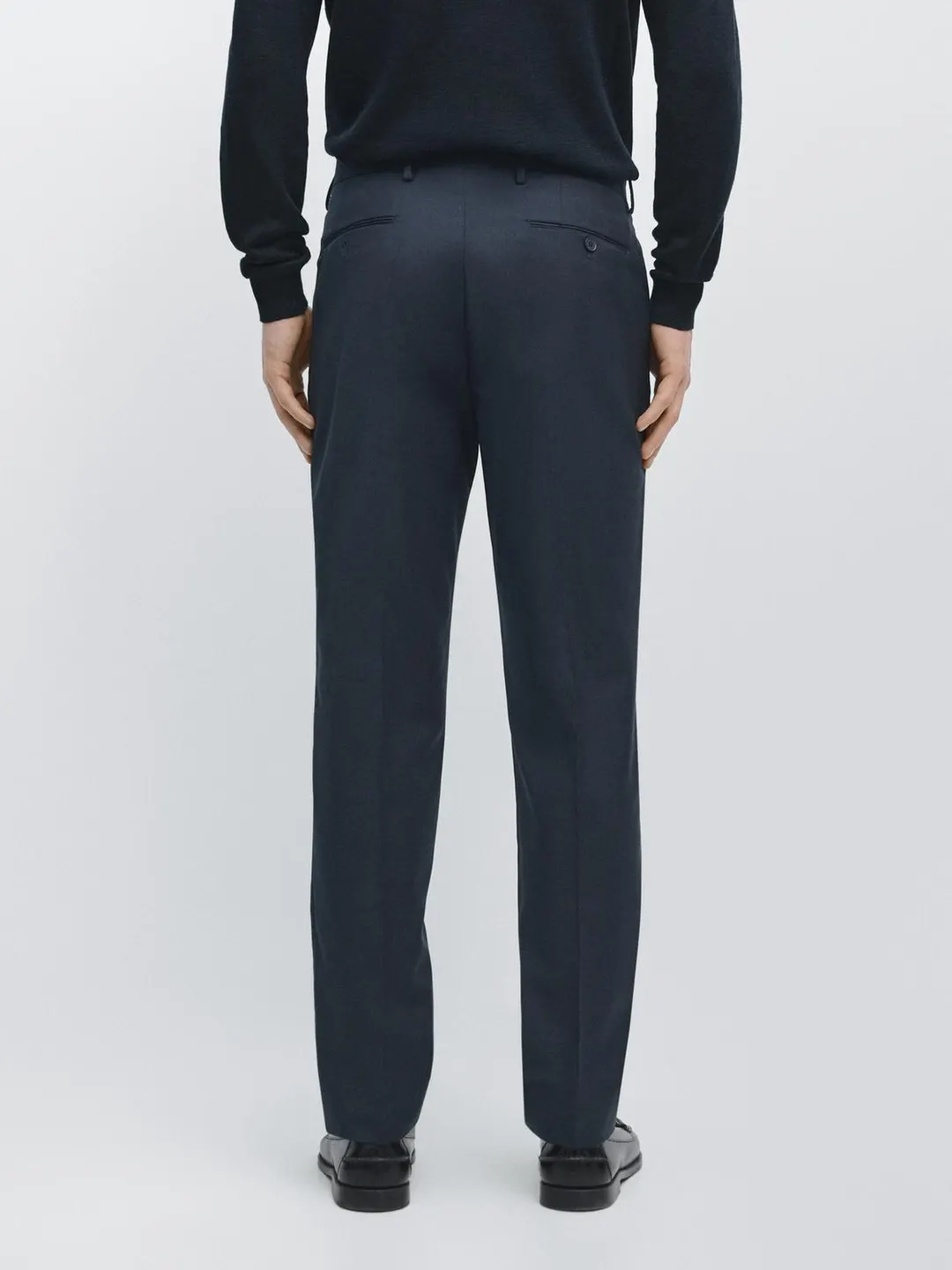 Костюмные брюки из холодной шерсти, Massimo Dutti