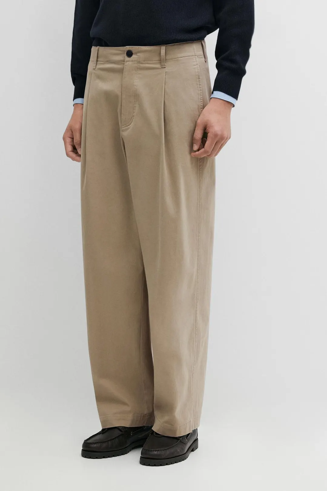 Брюки-баллоны с защипами, Massimo Dutti