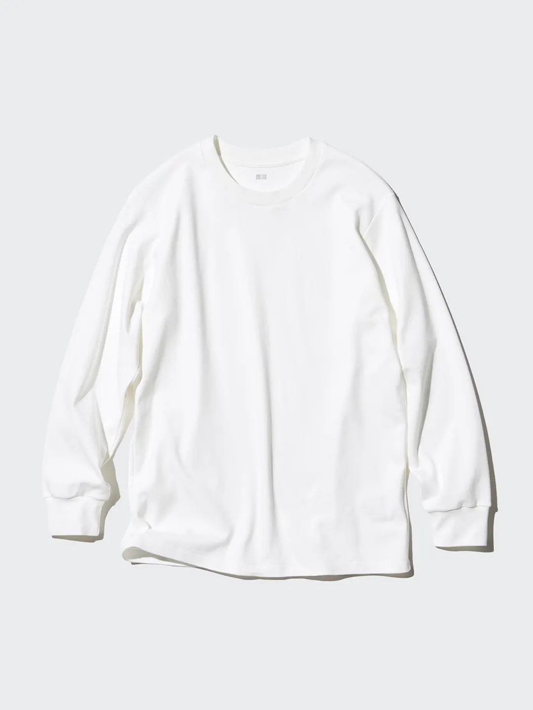 Лонгслив из мягкого хлопка с круглым вырезом, Uniqlo