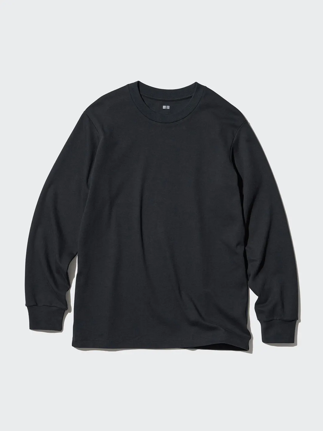 Лонгслив из мягкого хлопка с круглым вырезом, Uniqlo