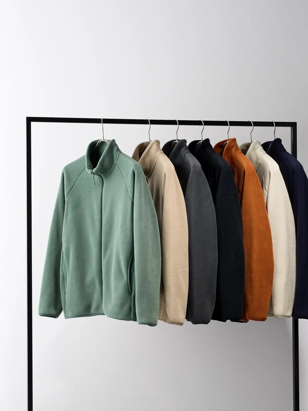 Куртка из флиса на молнии, теплая, разноцветная, Uniqlo