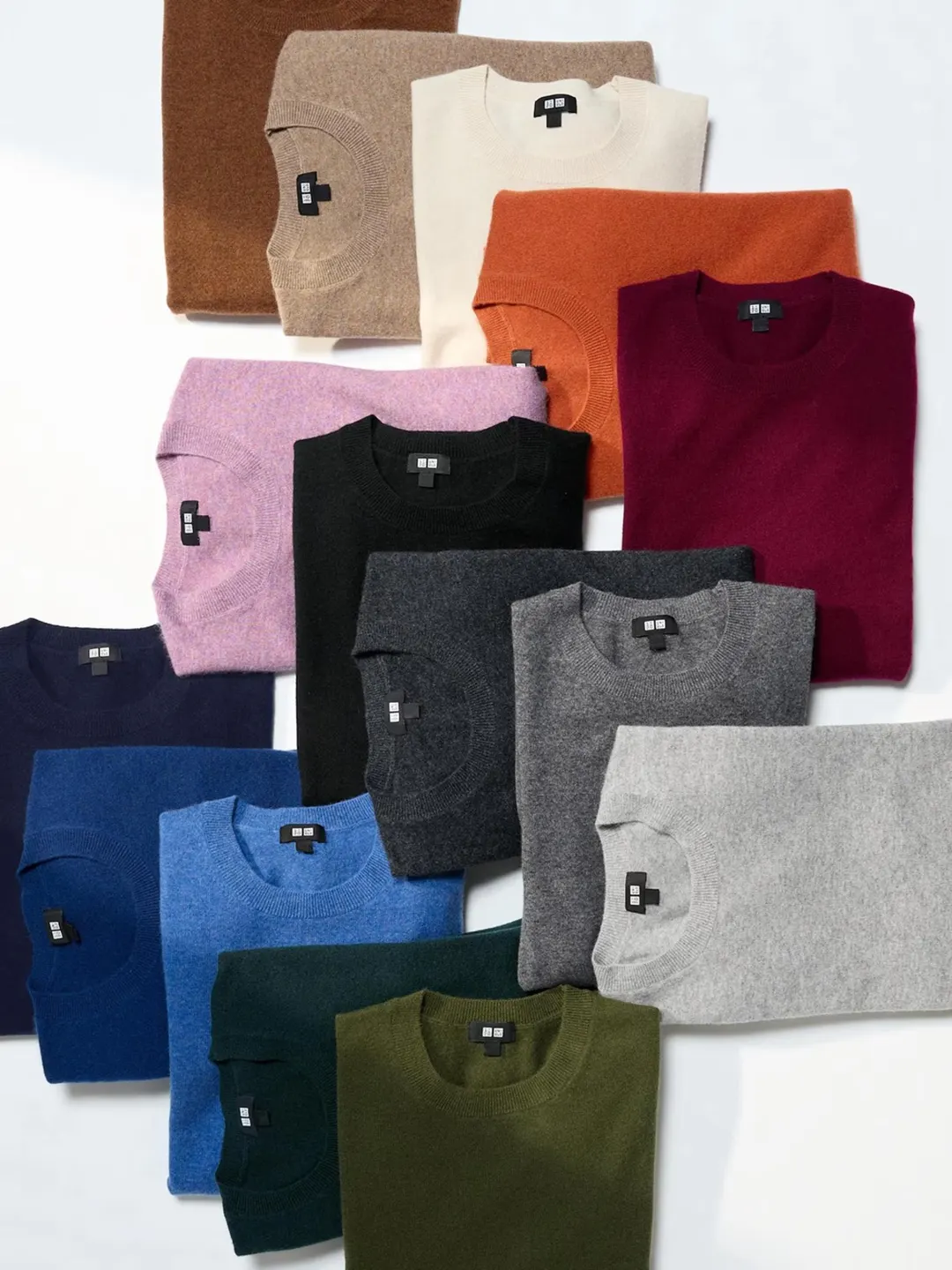 Джемпер из кашемира с круглым вырезом, Uniqlo