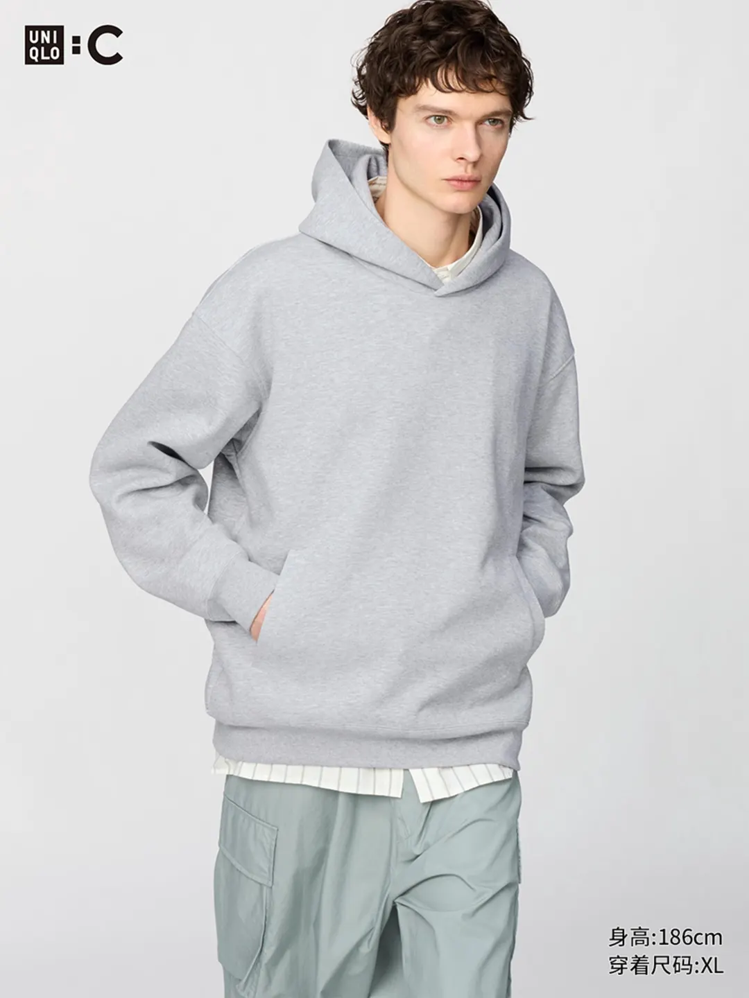 Худи свободного кроя, Uniqlo