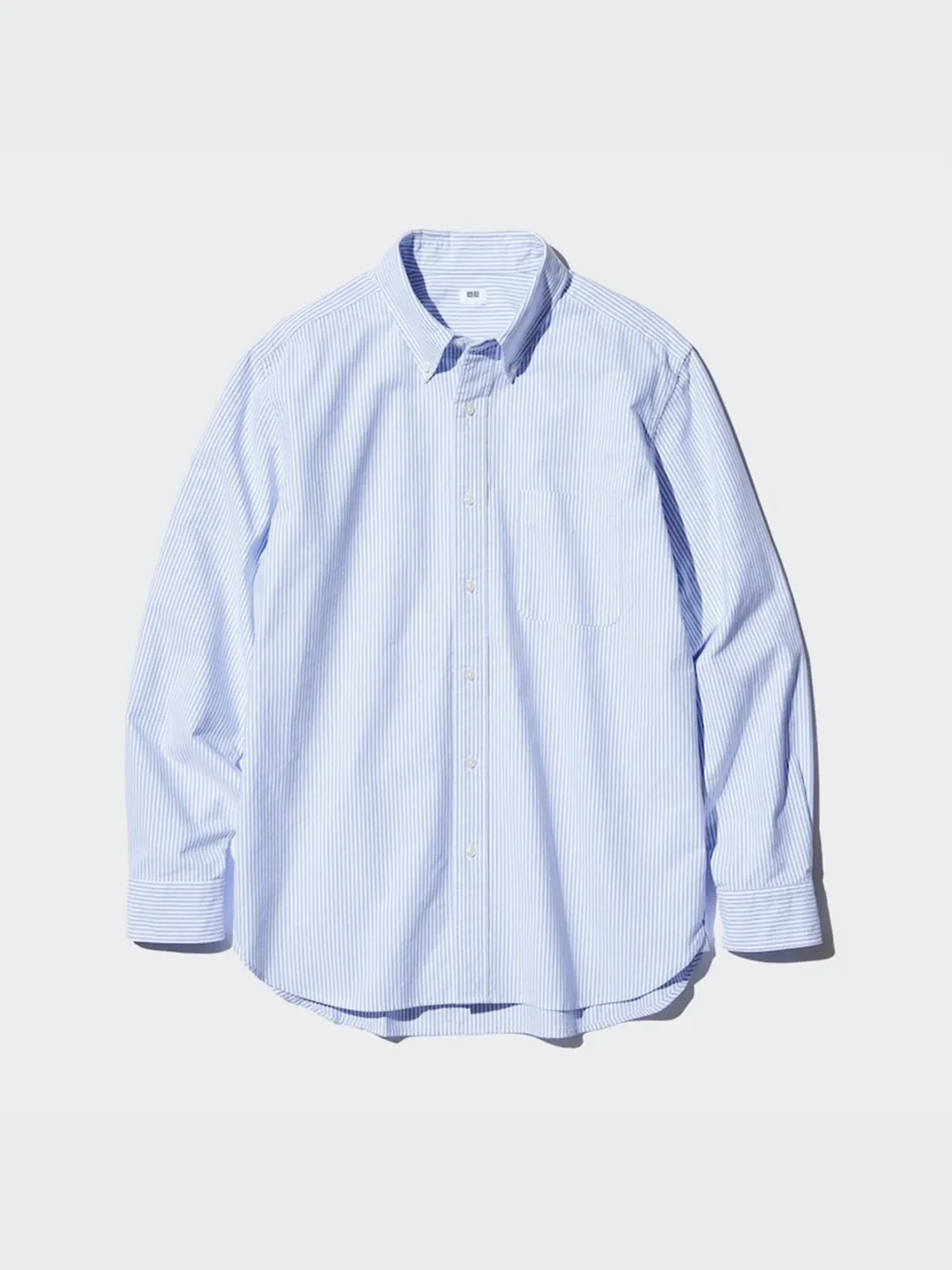 Полосатая рубашка из хлопкового оксфорда, Uniqlo