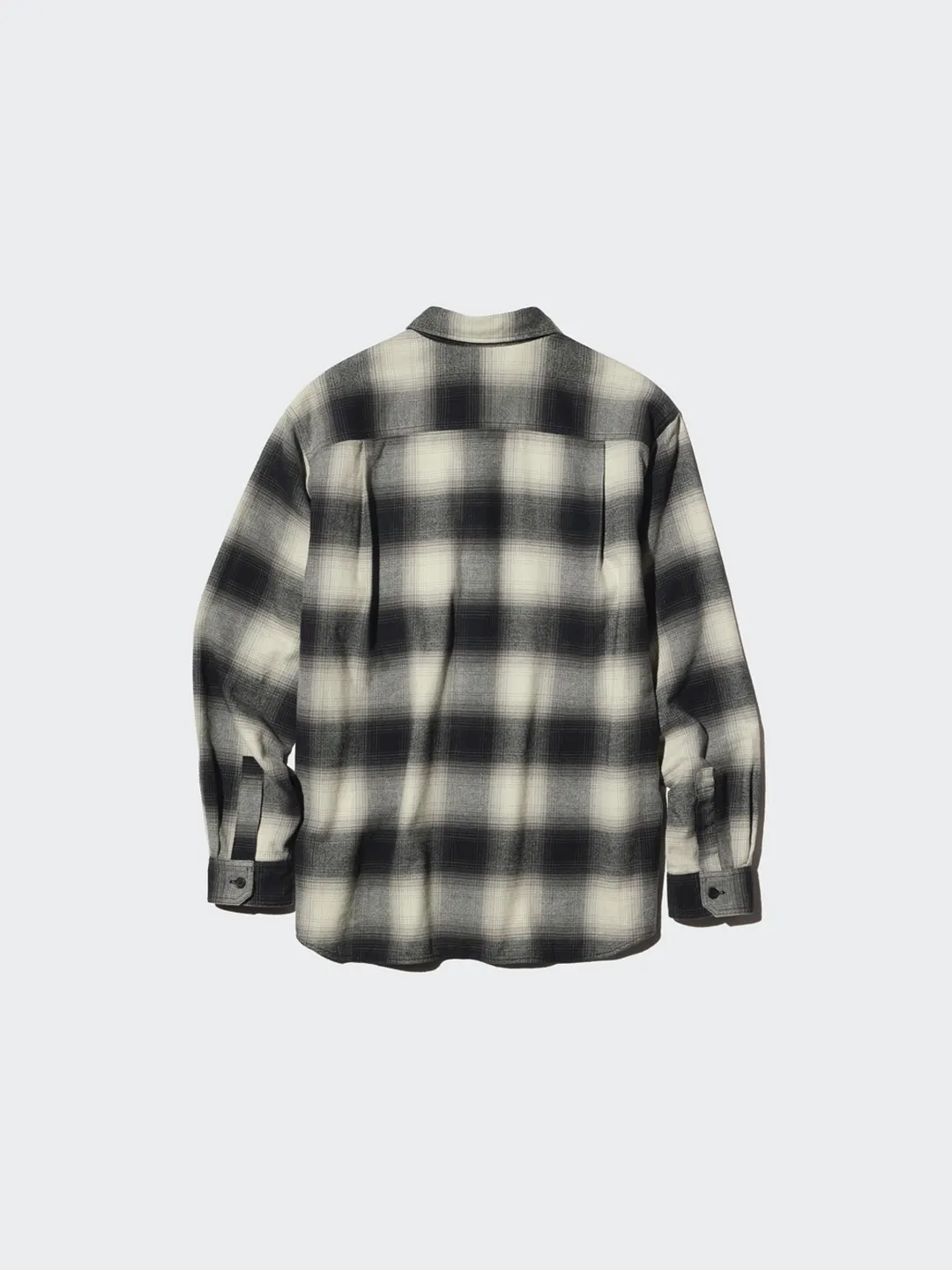 Рубашка в клетку из хлопковой фланели, Uniqlo