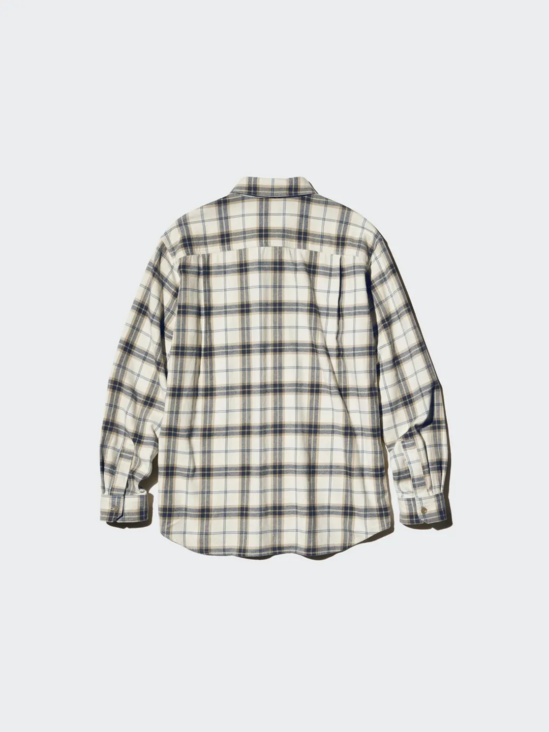 Клетчатая рубашка из хлопковой фланели, Uniqlo