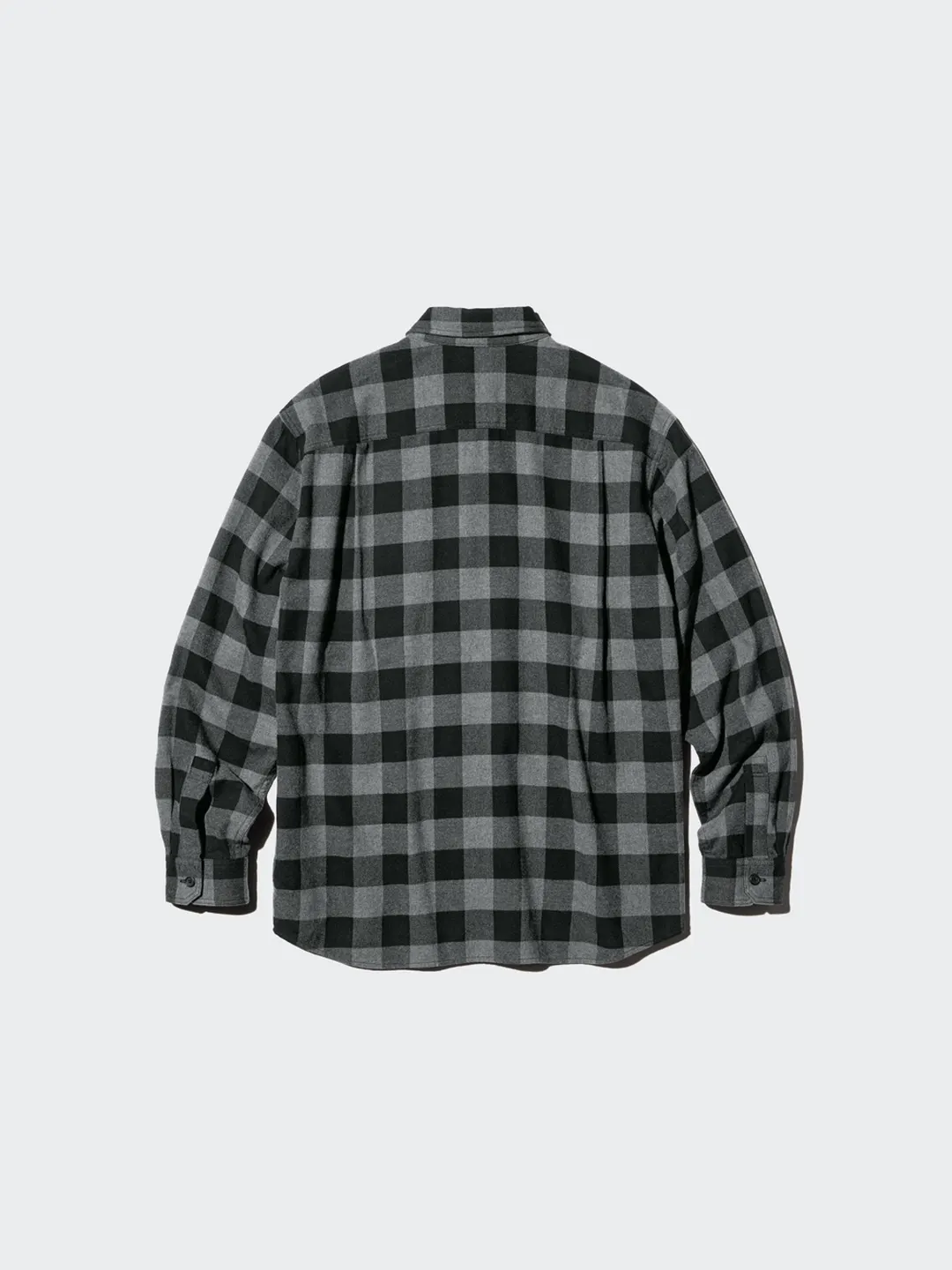 Клетчатая рубашка из хлопковой фланели, Uniqlo