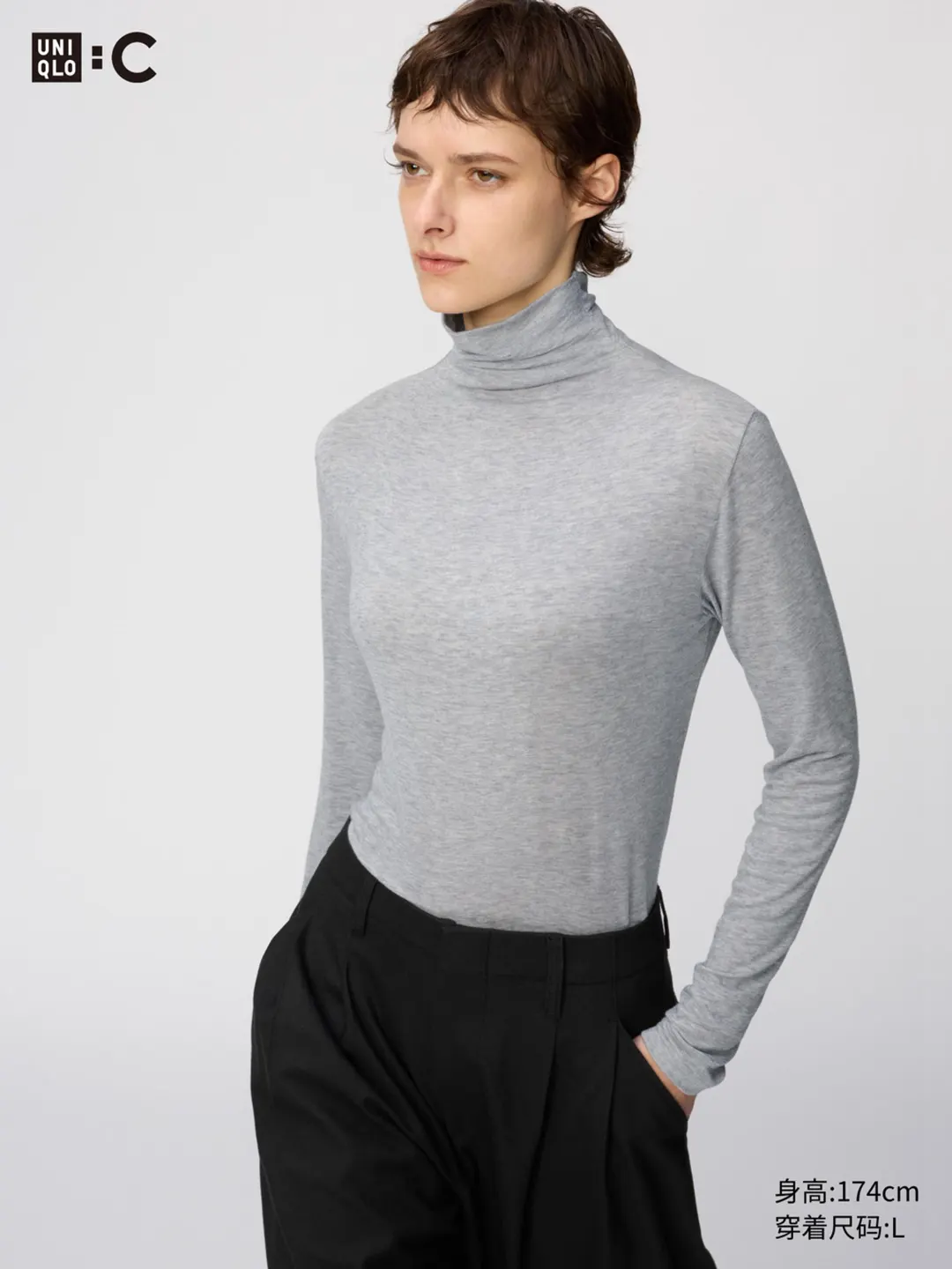 Водолазка HEATTECH с 9% кашемира, Uniqlo