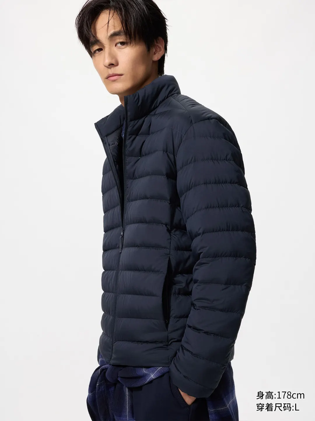 Легкий пуховик с воротником-стойкой, Uniqlo