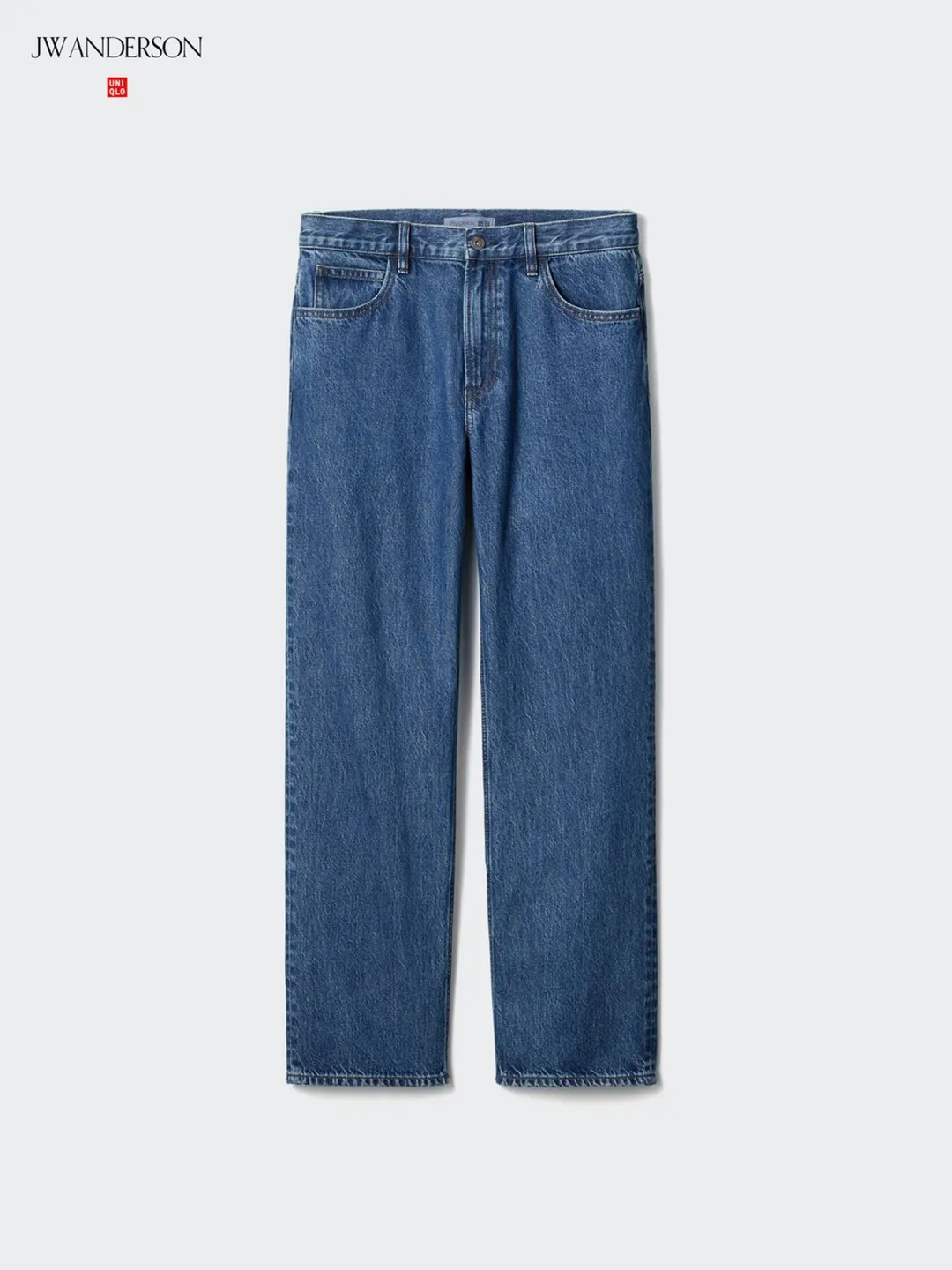 Джинсы прямого кроя вареные из коллаборации, Uniqlo
