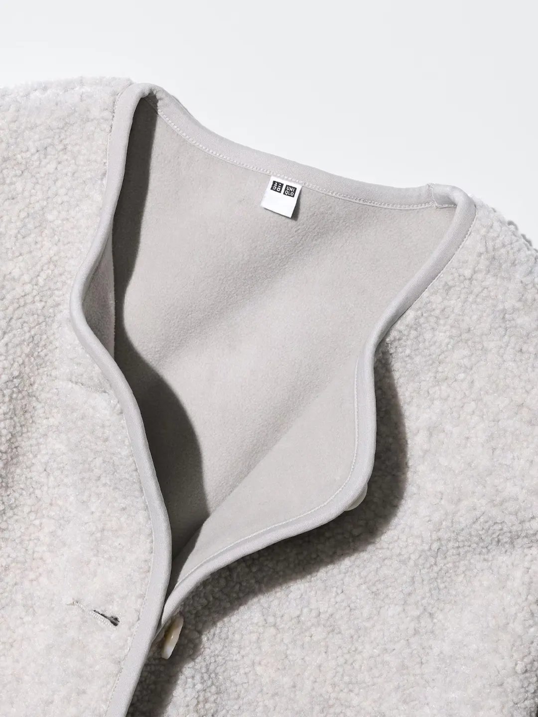 Кардиган из флиса под овчину, Uniqlo