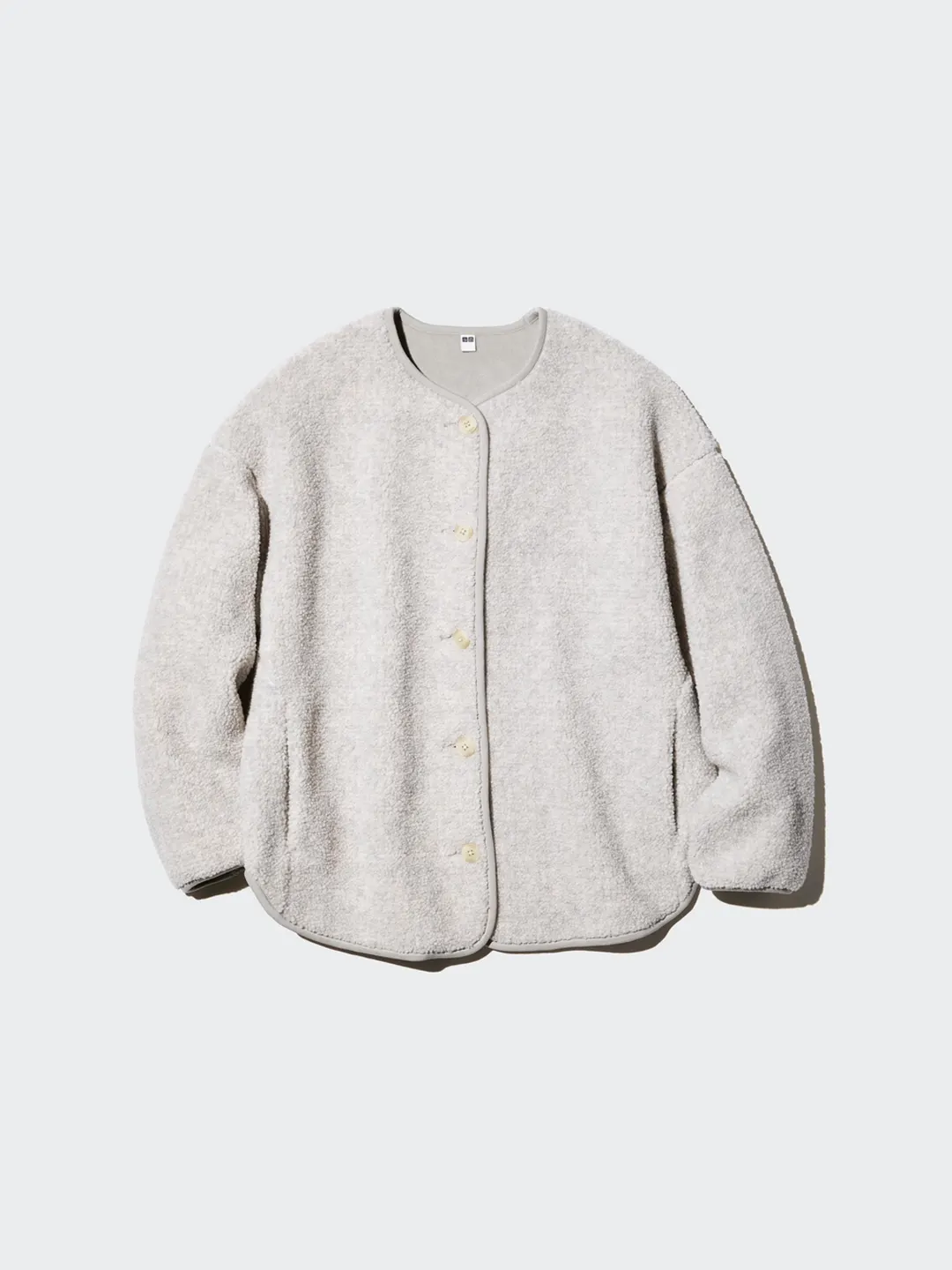 Кардиган из флиса под овчину, Uniqlo