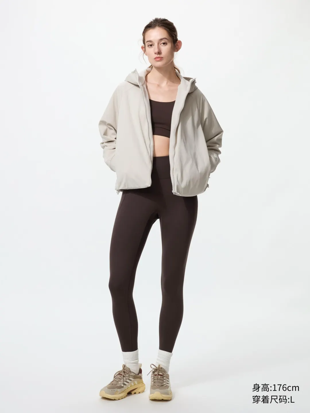 Двусторонняя ветрозащитная флисовая куртка с капюшоном, Uniqlo