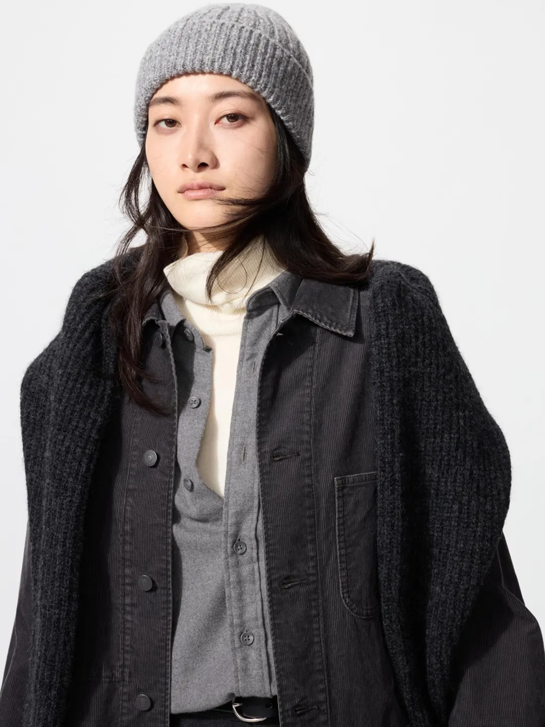 Теплая вязаная шапка HEATTECH, Uniqlo