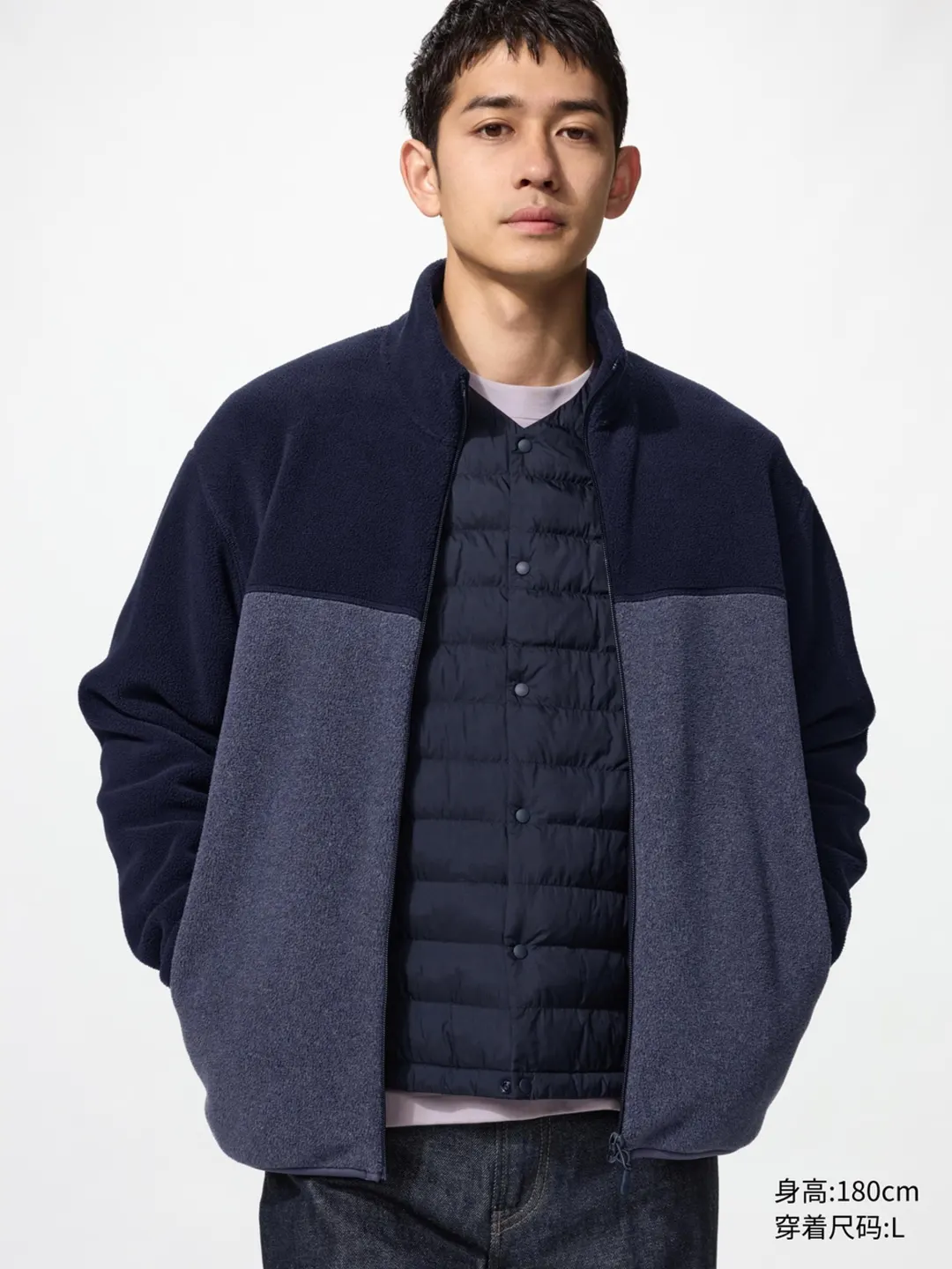 Куртка из флиса на молнии, Uniqlo