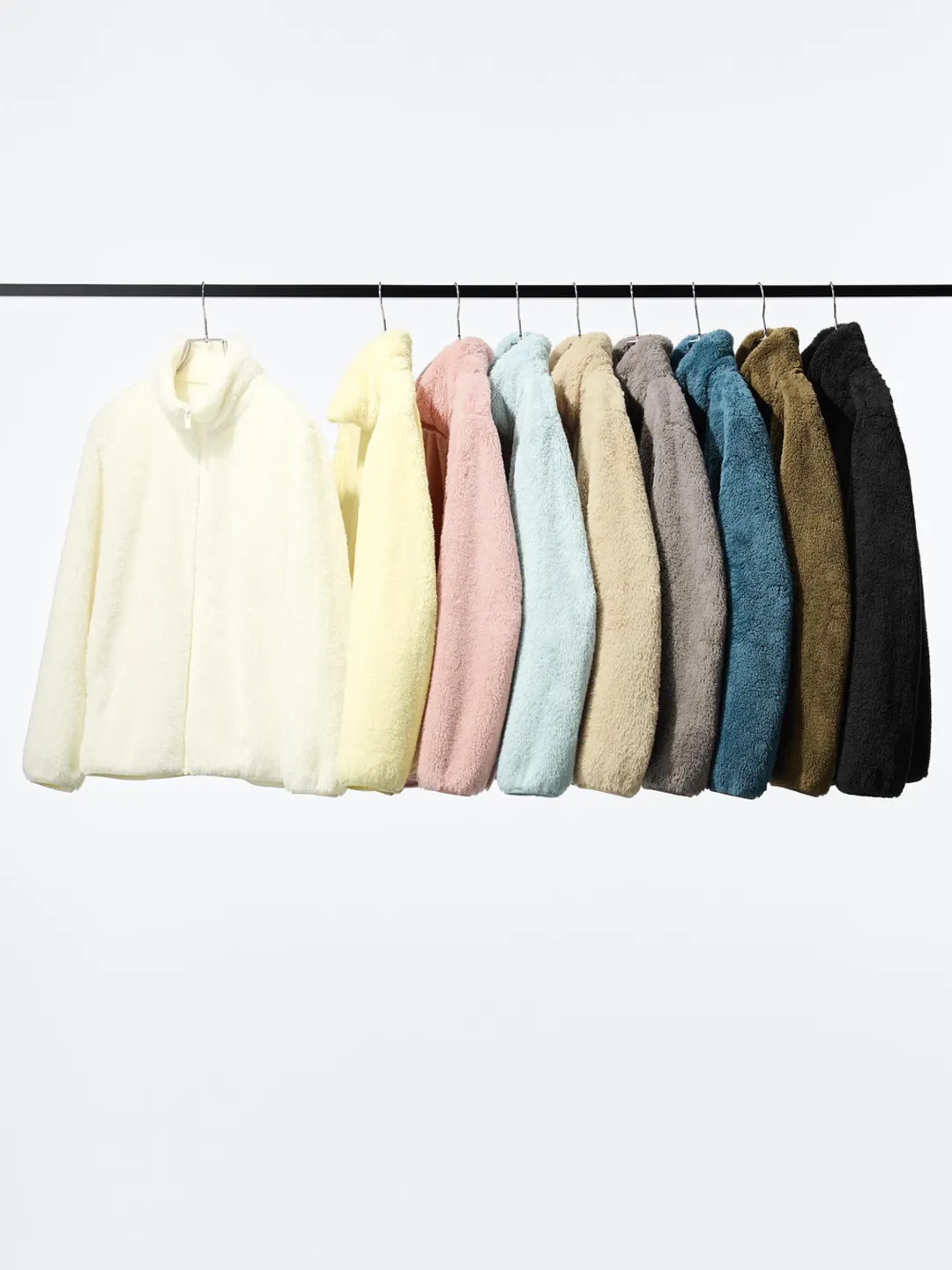 Куртка из длинноворсового флиса на молнии, Uniqlo