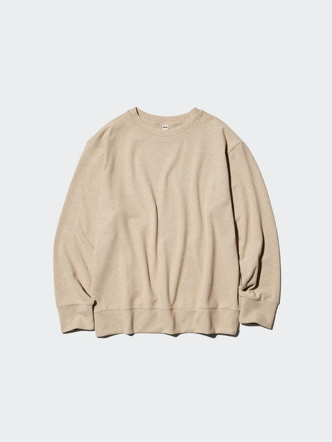 Свитшот из мягкого вязаного флиса с круглым вырезом, Uniqlo
