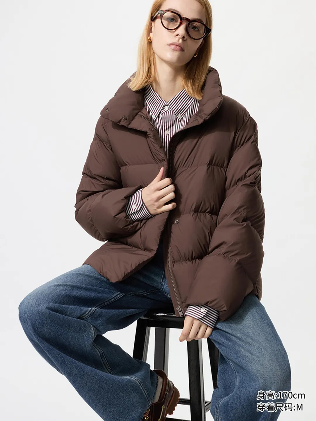 Пуховик из мягкой ткани, Uniqlo