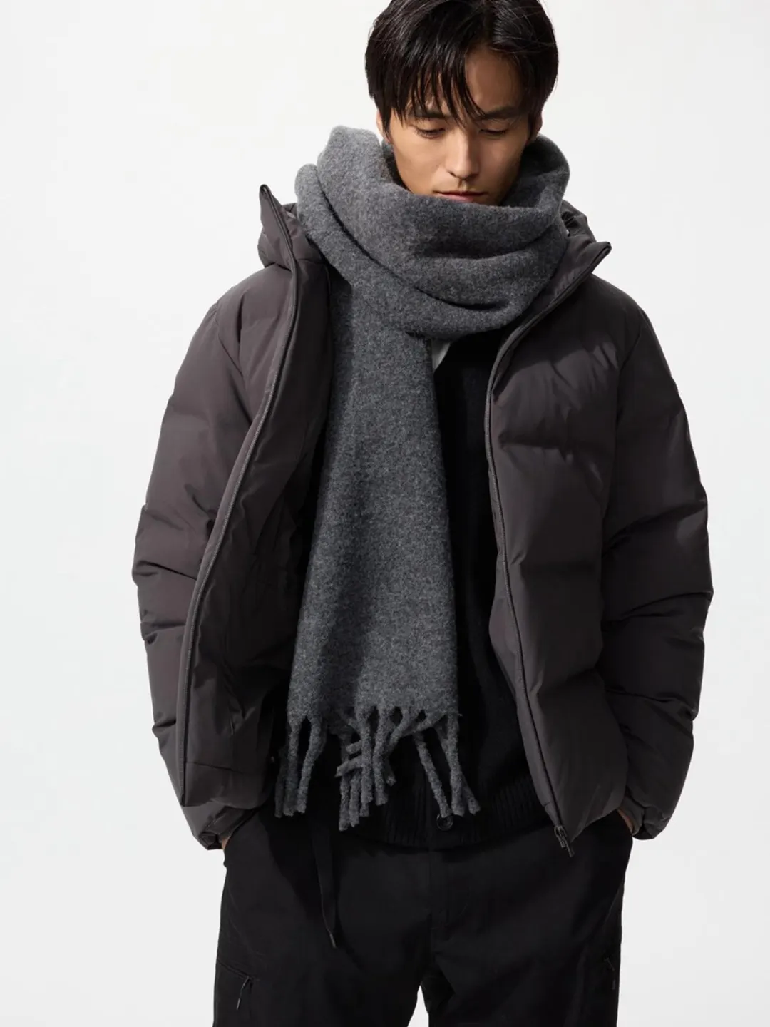 Шарф из пряжи souffle yarn, Uniqlo